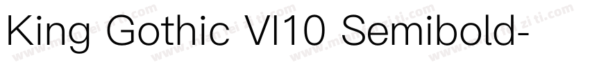 King Gothic VI10 Semibold字体转换
